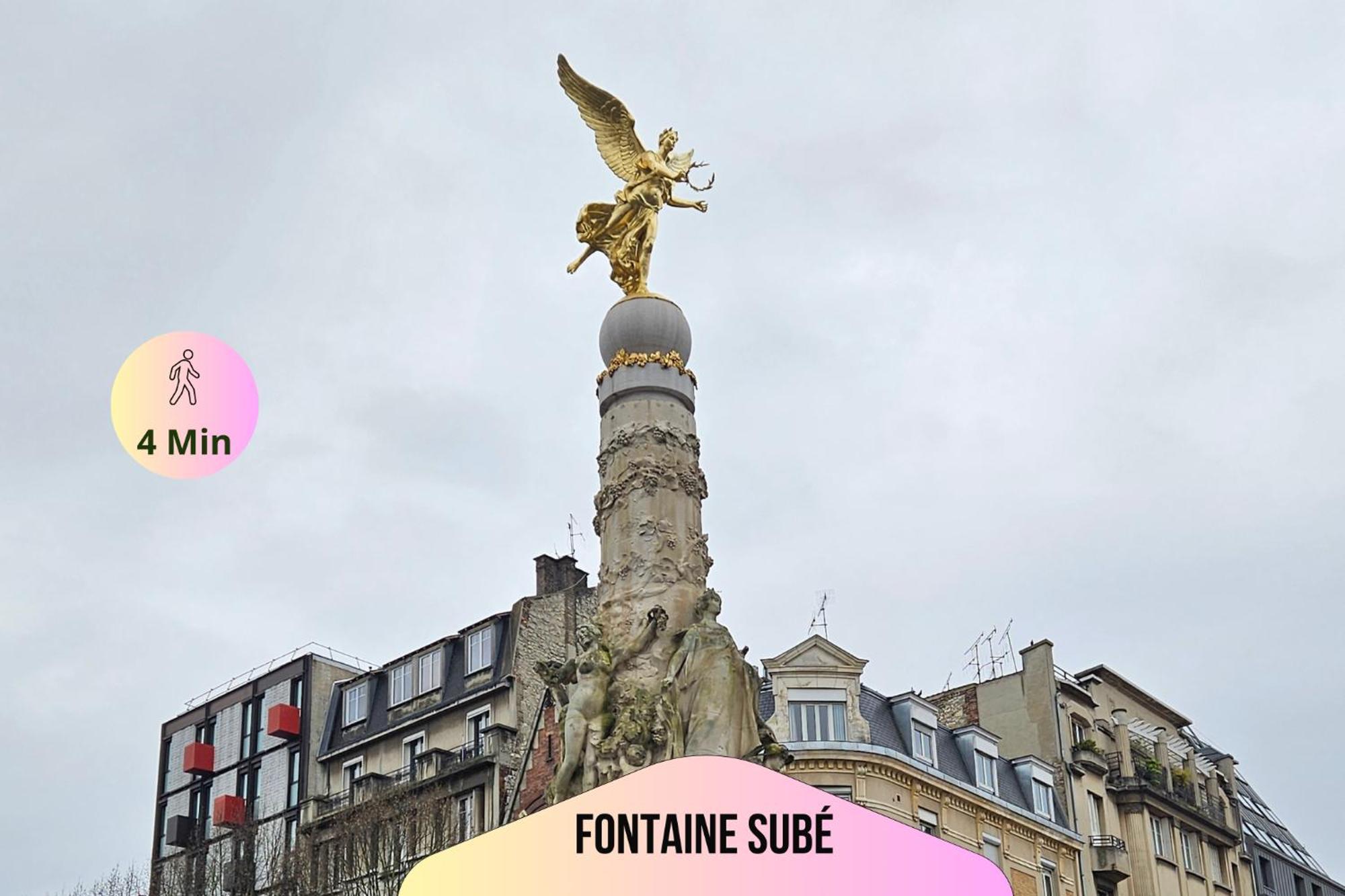 Refuge Urbain - Ideal Pro, Familles & Amis - Le Calme En Hypercentre - Wifi Haut Debit - Netflix - Machine A Laver - Gare, Cathedrale, Commerces, Restaurants & Transports En Commun A Moins De 10 Minutes A Pied Reims Luaran gambar