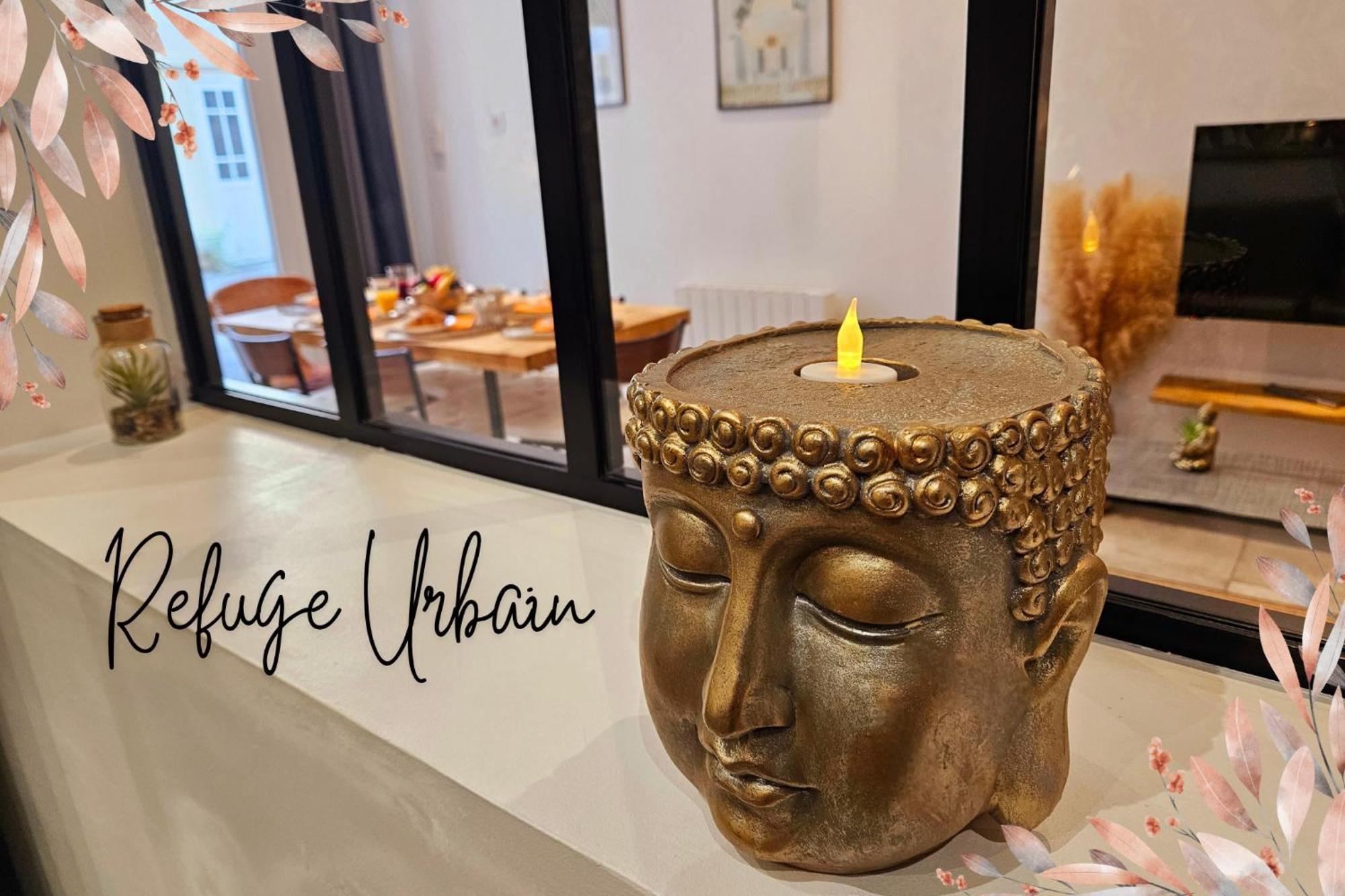 Refuge Urbain - Ideal Pro, Familles & Amis - Le Calme En Hypercentre - Wifi Haut Debit - Netflix - Machine A Laver - Gare, Cathedrale, Commerces, Restaurants & Transports En Commun A Moins De 10 Minutes A Pied Reims Luaran gambar