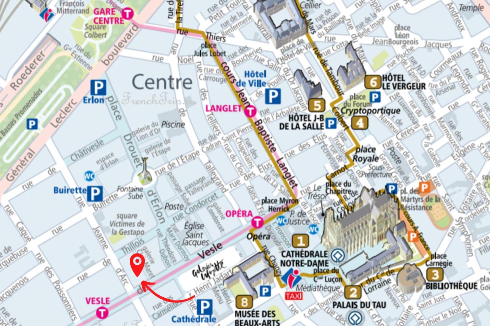 Refuge Urbain - Ideal Pro, Familles & Amis - Le Calme En Hypercentre - Wifi Haut Debit - Netflix - Machine A Laver - Gare, Cathedrale, Commerces, Restaurants & Transports En Commun A Moins De 10 Minutes A Pied Reims Luaran gambar